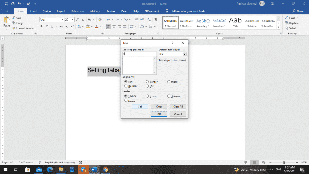 Step 1: Open <em>Microsoft Word</em> on your computer.
Step 2: Go to the <em>File</em> tab on the top left corner of the screen.