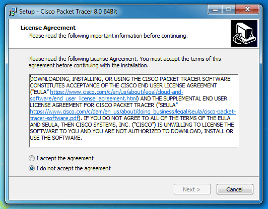 Accept the license agreement and click on "Next" to continue.
Choose the start menu folder and click on "Install" to begin the installation process.