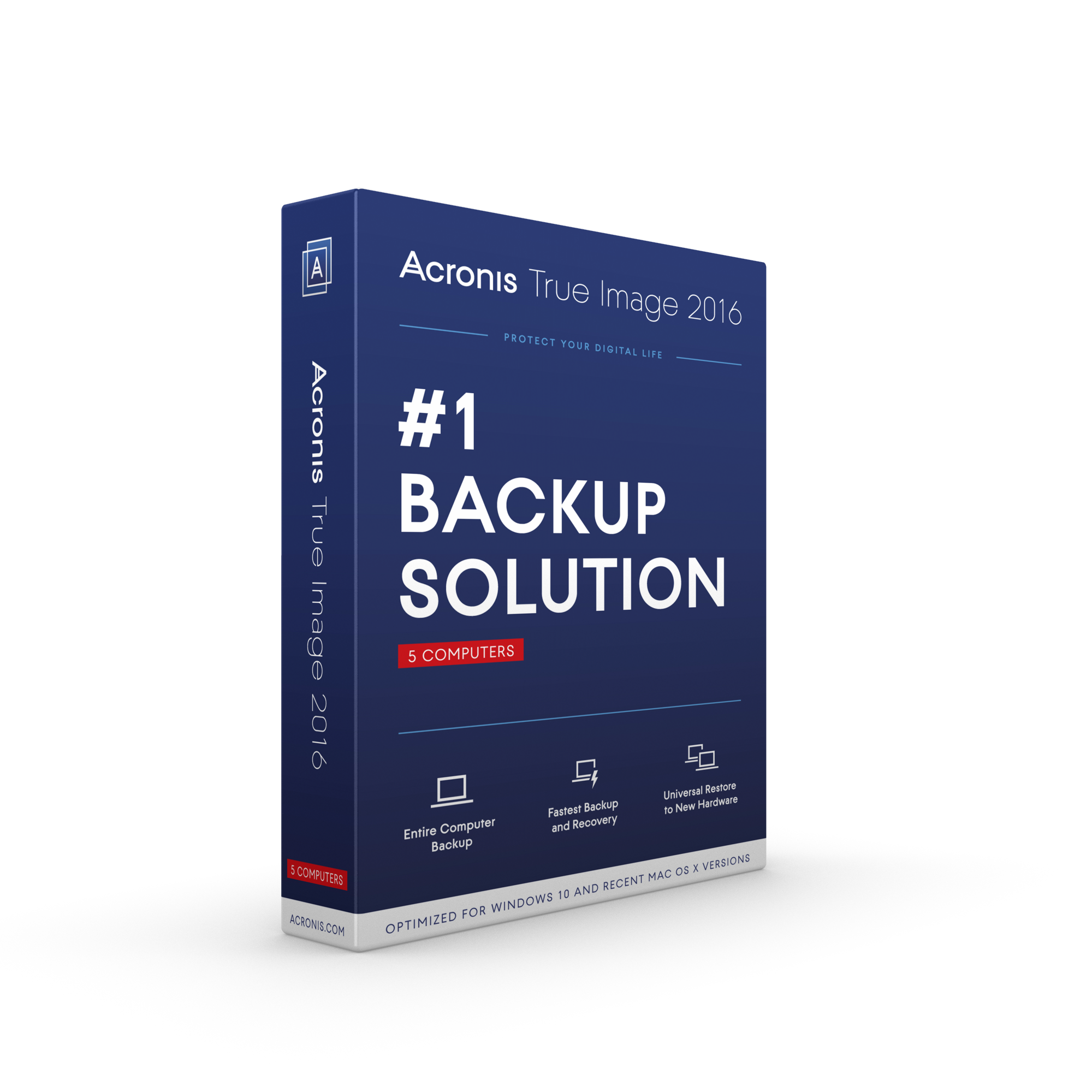 Acronis overview page