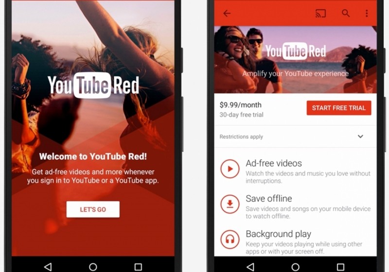 Ad-free viewing experience on YouTube
Offline playback of videos and music
