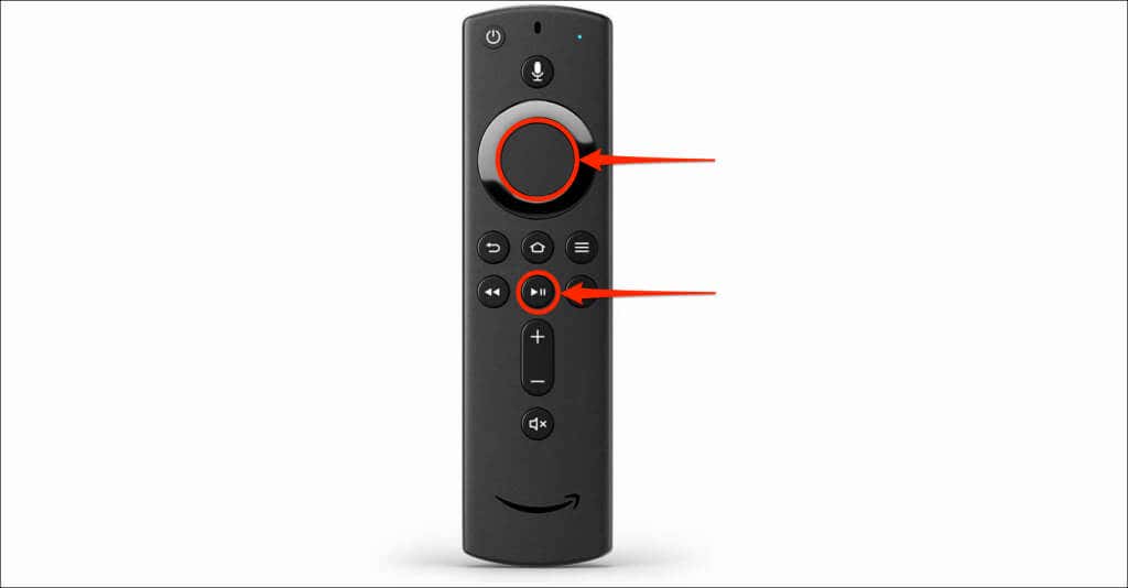 After a few seconds, press and hold the Select button on your remote for a few seconds.