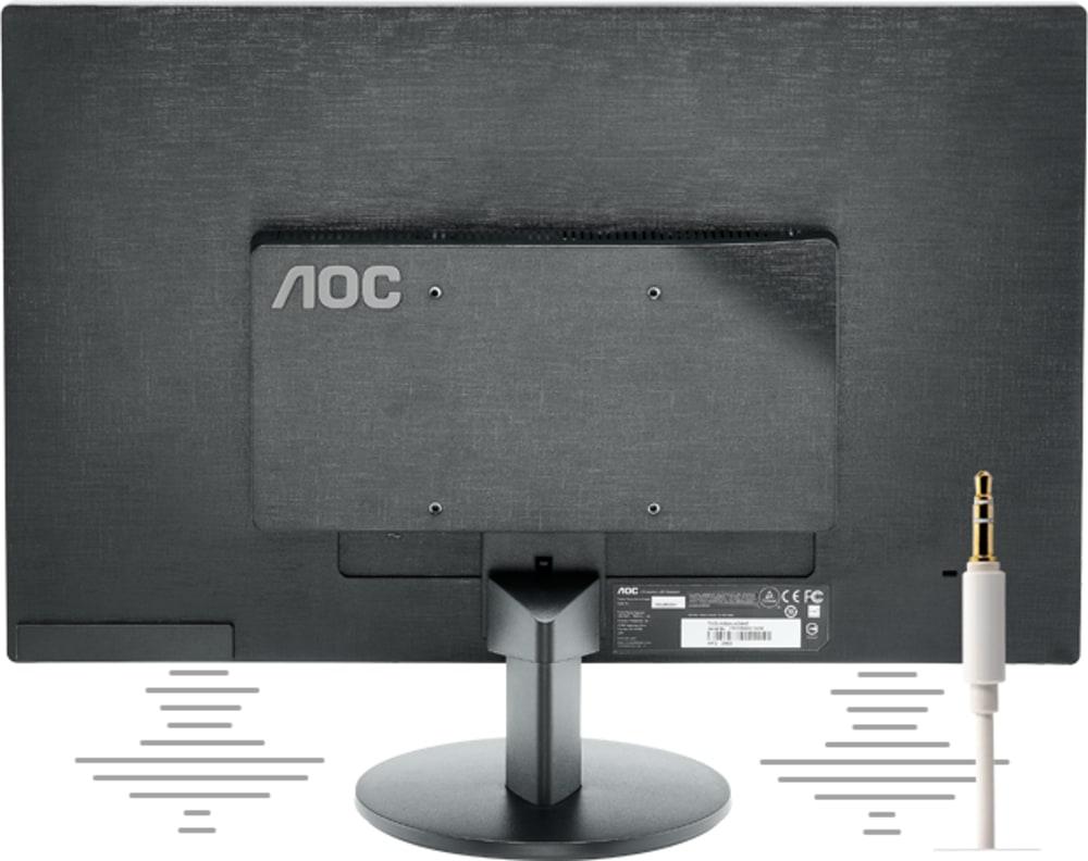 AOC monitor being connected to a laptop