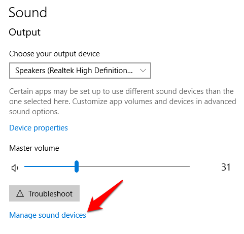 Check if your sound is disabled by checking the Mute box.