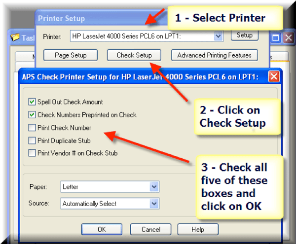 Check printer settings.