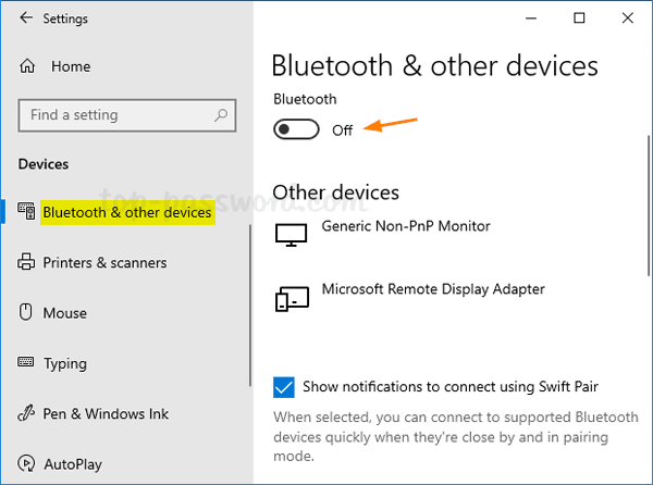 Close the Bluetooth window, and restart the Bluetooth device.