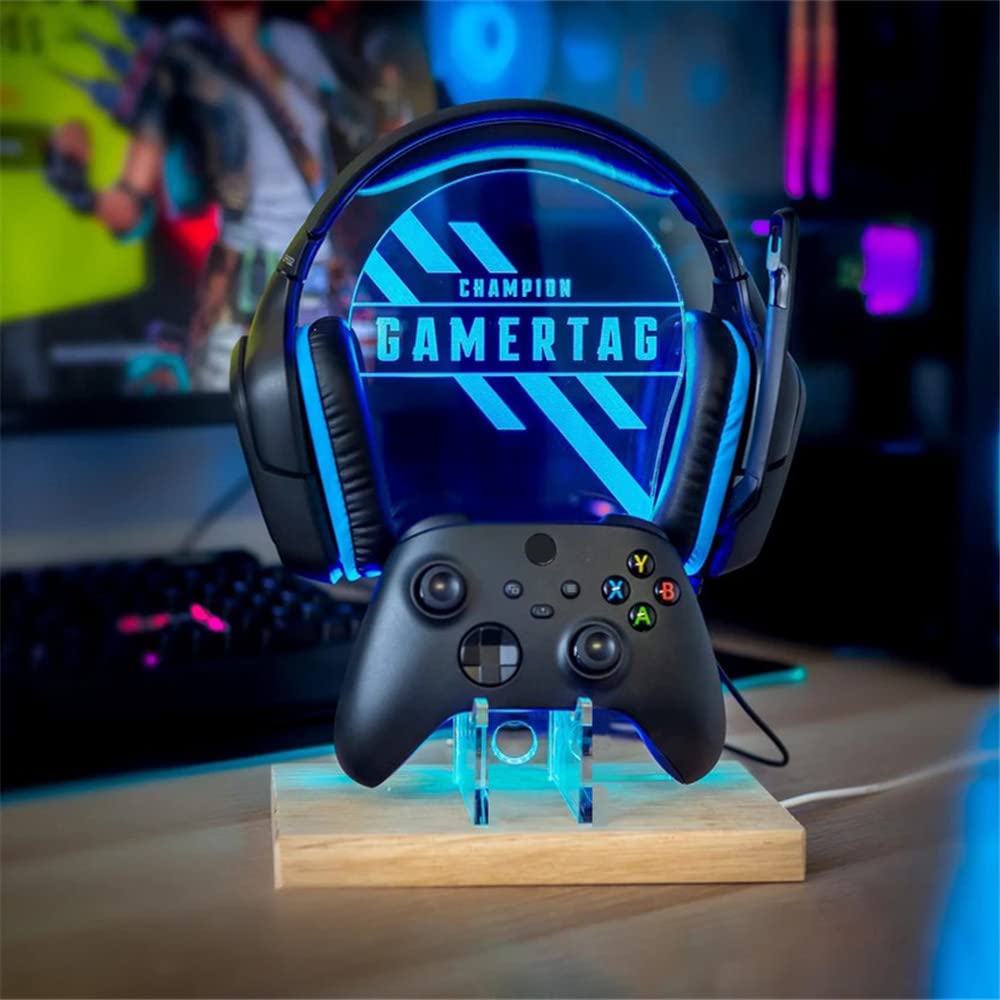 Controller with a customizable gamertag display
