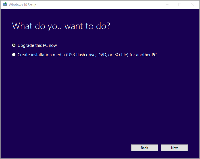 Download and run the Windows 10 Media Creation Tool
Select Upgrade this PC now and follow the prompts