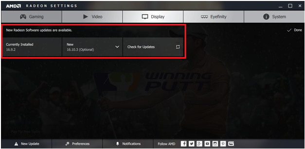 Go to the AMD download center and check for available updates for the graphics card.
