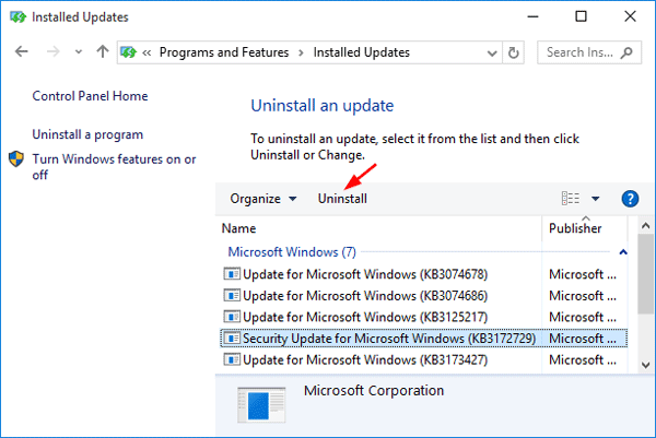 Go to Windows Update and uninstall any updates that may have been recently installed.