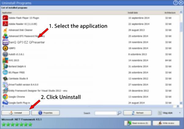 Locate QPresenter in the list of installed programs.
Click on QPresenter and select "Uninstall."