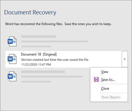 Next, click on Recovery from the left pane.