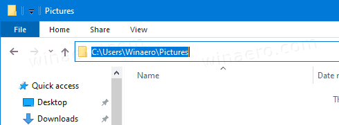 Next, enter the following path in File Explorer's address bar: C:\Users