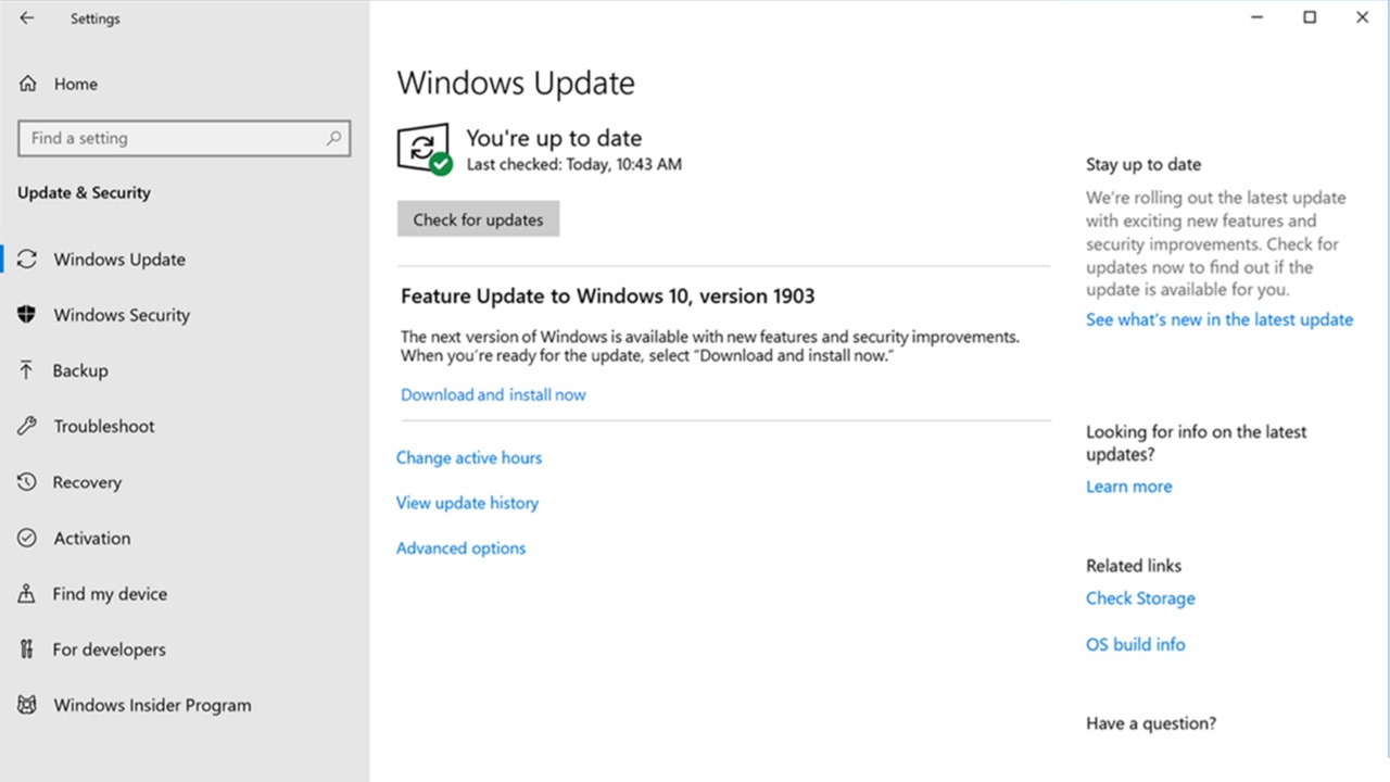Now choose Windows Update.