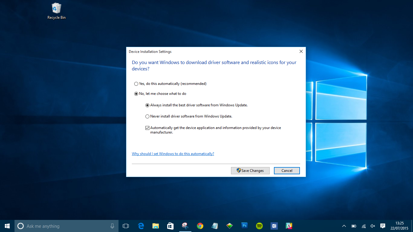 Now, Windows will check for any available updates for your driver, and install them automatically.