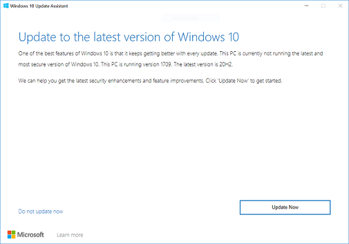 Once an update is finished, Windows will notify you about the update.