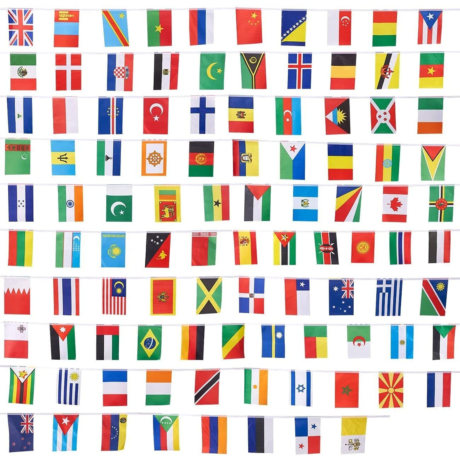 Online shopping website with different country flags for international options