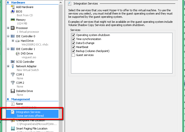 Open Device Manager, expand the category, and right-click on Hyper-V Integration Services.