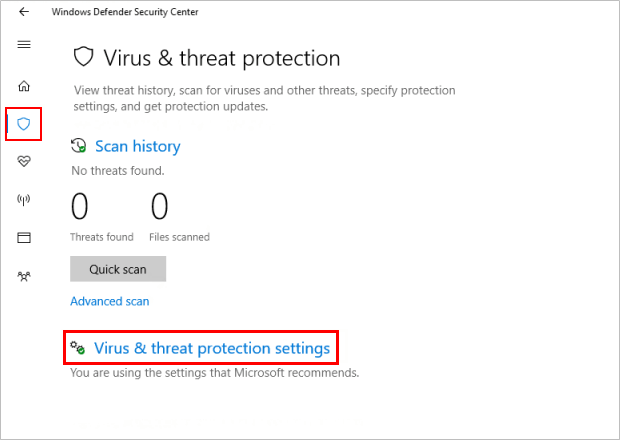 Open your antivirus software.
Locate the Real-time protection or Active protection settings.