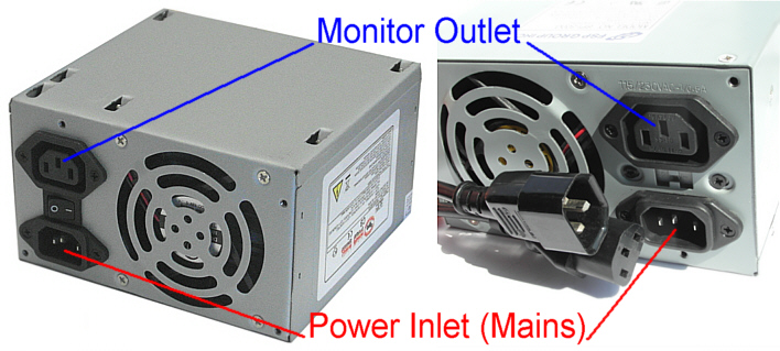 Plug the monitor into a different power source.