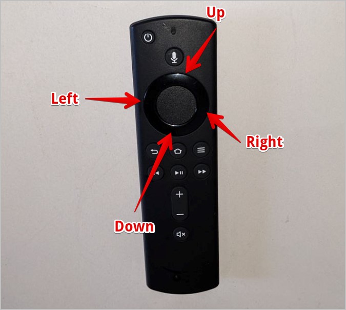 Press and hold the Menu and Select buttons on the remote control.
