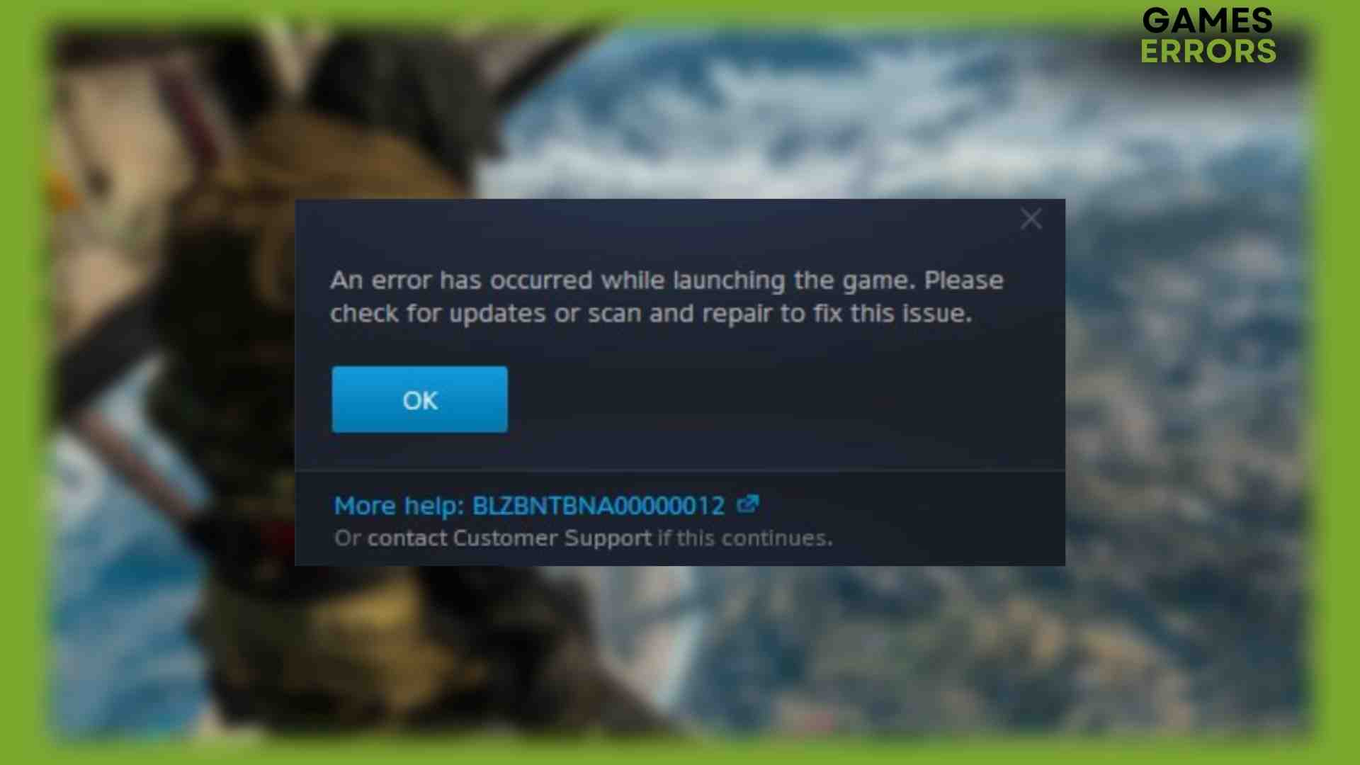 Select Options and click on Scan and Repair
Wait for the process to complete and launch the game to check if the issue is resolved