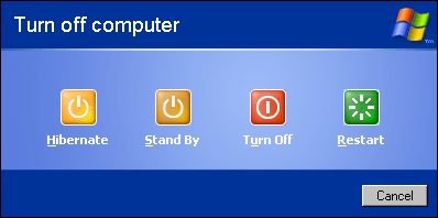 Shut down the computer