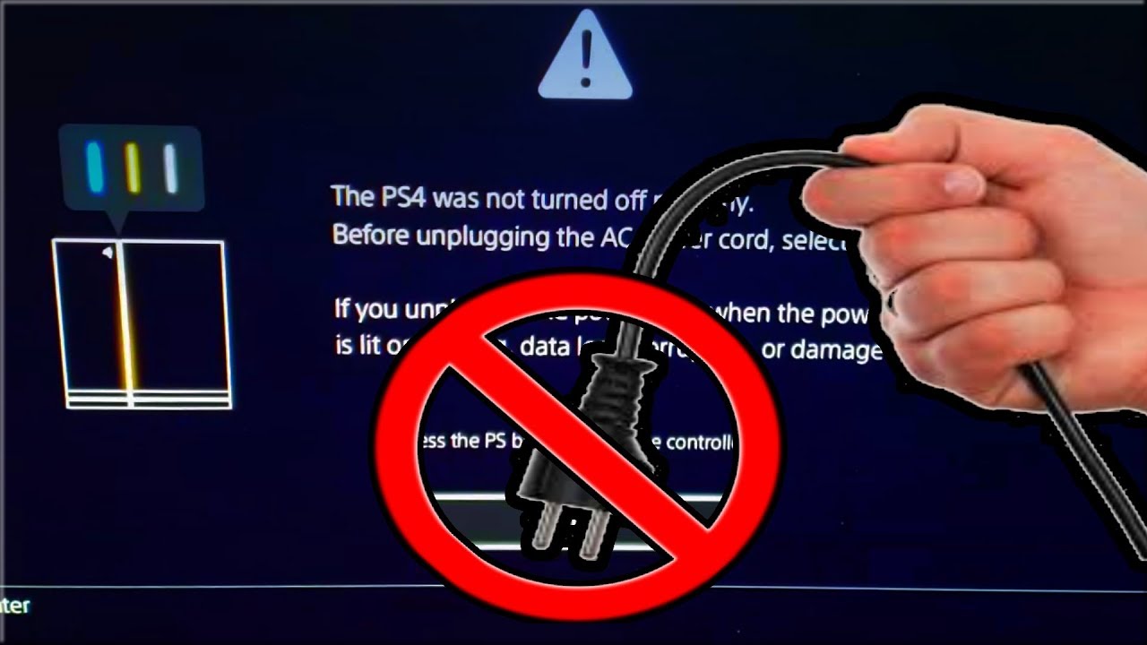 Step 2: Unplug your power cable from your PS4.
