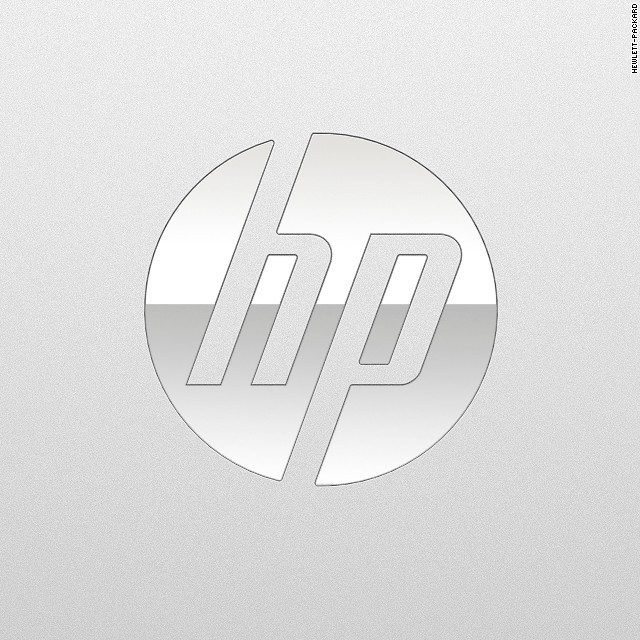 The laptop should display the HP logo.