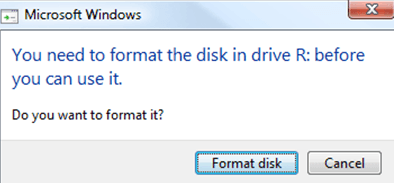 Then you can format the hard drive.