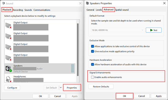 This is one of the most common problems with Windows 10 recordings. Check if the Sound settings are properly configured and adjust the settings as required.