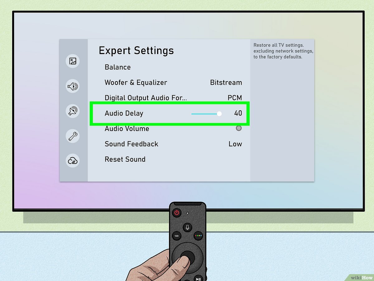Try reconfiguring your sound setting once the TV is powered off.