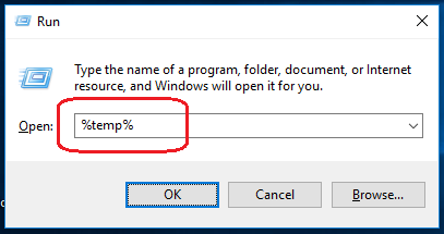 Type %Appdata% in the Run dialog box and press Enter.