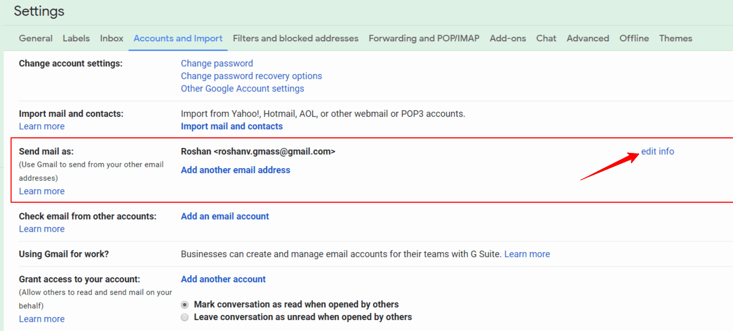 Type in a name for the new account, and input your desired email id.