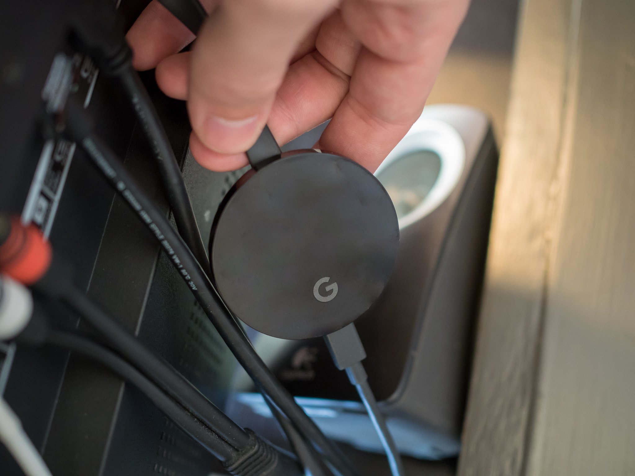 Unplug both Google Home and Chromecast from power sources.
Wait for at least 10 seconds before plugging them back in.