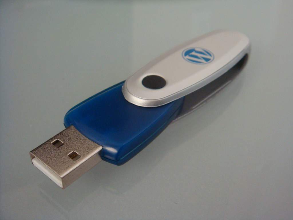 USB stick connected to a computer