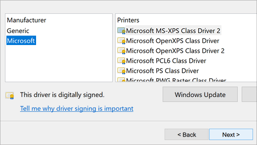 Visit the printer manufacturer's website and download the latest driver
Uninstall the current driver and install the new one