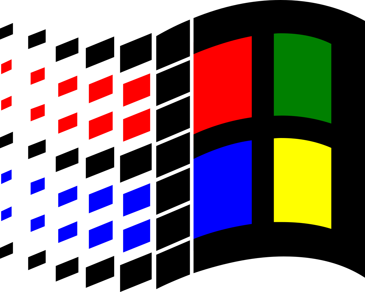 Windows logo with version number