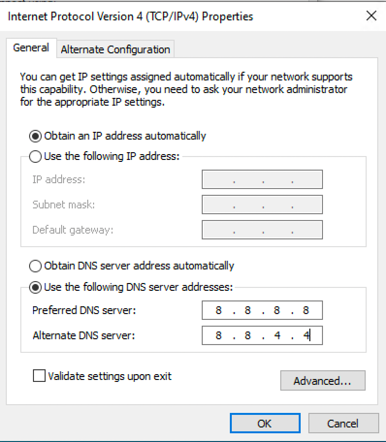 You can try modifying the DNS of your PC to resolve the error.
